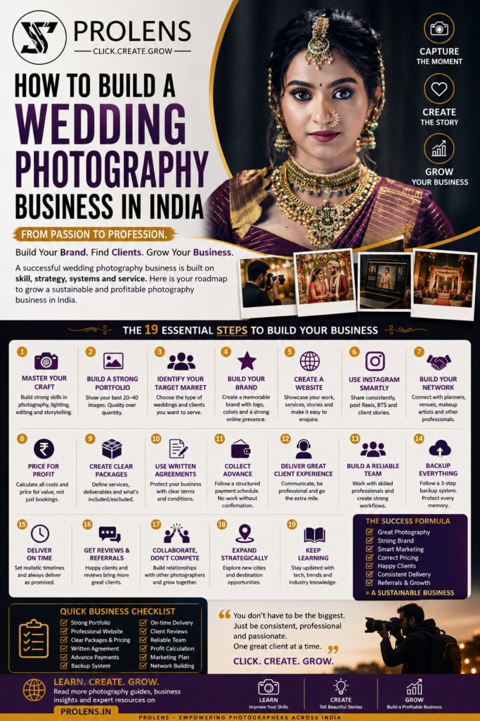 Wedding photography business poster